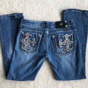 Miss me boot cut low rise jeans 27